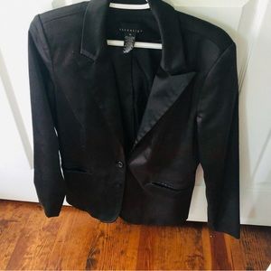 Women’s black shiny blazer/jacket sz.16